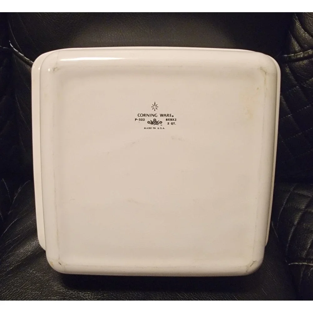 Corning Ware Blue Cornflower 8 x 8 x 2 Square 2QT Casserole Dish P322 Baking Pan